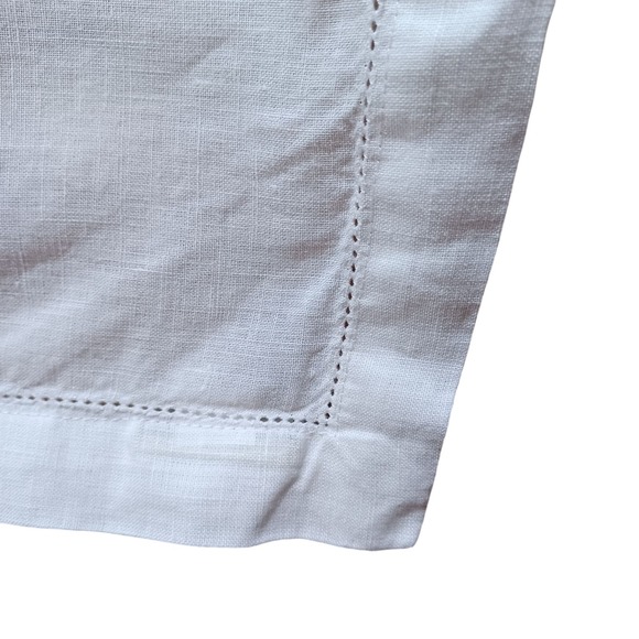 Pottery Barn 100% Linen Napkins White 20x20 Set of 6 Elegant Everyday Classic - Picture 2 of 7